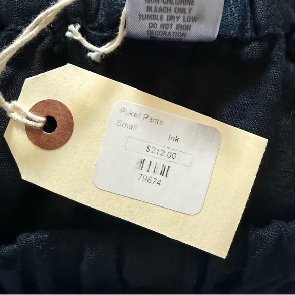 NWT CP Shades Puket Black 100% Linen Harem Pant Small - Picture 7 of 7